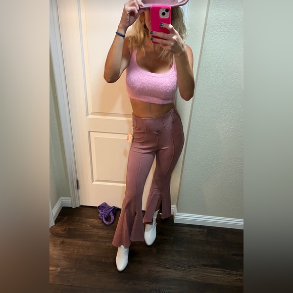 Free people Peek A Boo Flares In Ginger Spice - Picture 2 of 3